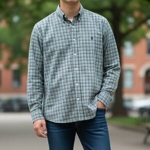 NWOT RALPH‎ LAUREN CLASSIC FIT PLAID BUTTON DOWN SHIRT MENS SIZE XXL
